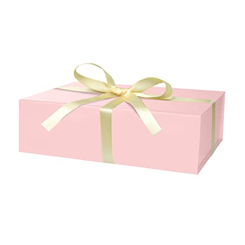 DaiUni Pink Gift Box 10.5 "X7.1" X3.15 "مع شريط وغطاء مغناطيسي للهدايا DaiUni Pink Gift Box 10.5 "X7.1" X3.15 "مع شريط وغطاء مغناطيسي للهدايا