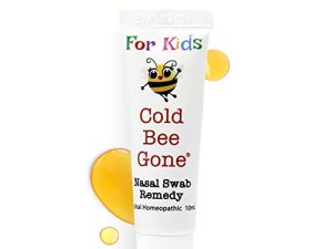 كولد بي غون للأطفال مسحة أنف علاج أعراض البرد والإنفلونزا مع عسل مانوكا - أكثر من 70 جرعة - طبيعية بالكامل للأطفال