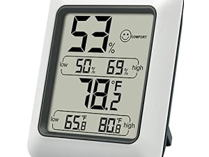 ThermoPro TP50 مقياس رطوبة رقمي ترمومتر داخلي للغرفة ومقياس للرطوبة مع مراقب درجة الحرارة والرطوبة