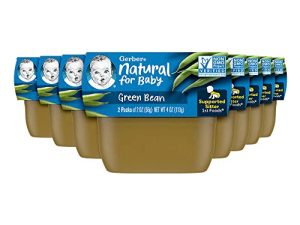 Gerber 1st Foods Baby Food، Green Bean Puree، Natural & Non-GMO، 2 Ounce Tubs، 2-Pack (Pack of 8)