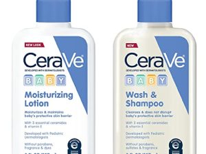 غسول وشامبو CeraVe للأطفال 8 أونصة ولوشن الأطفال 8 أونصة
