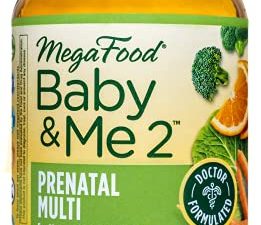 MegaFood Baby & Me 2 متعدد الفيتامينات قبل الولادة للأم والطفل النامي - يتكون الدكتور من العناصر الغذائية الأساسية مثل حمض الفوليك والكولين والبيوتين والمزيد - غير معدلة وراثيًا - 120 قرصًا (60 حصة)