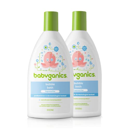 حمام فقاعات من Babyganics ، خالٍ من الرائحة ، 20 أونصة ، عبوتان حمام فقاعات من Babyganics ، خالٍ من الرائحة ، 20 أونصة ، عبوتان
