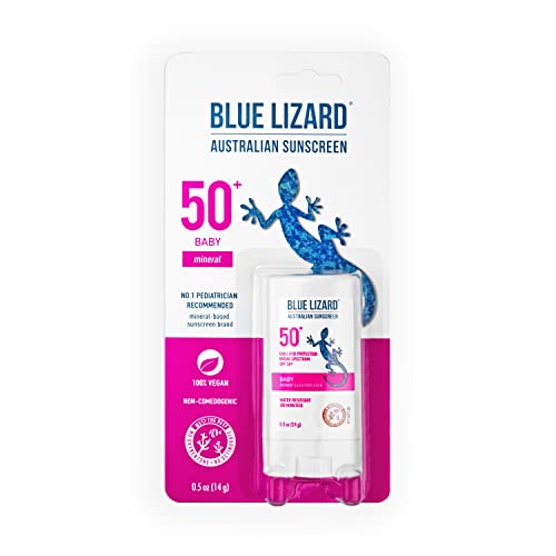 قلم واقي شمسي معدني من BLUE LIZARD مع أكسيد الزنك SPF 50+ حماية مقاومة للأشعة فوق البنفسجية UVAUVB سهل التطبيق خالٍ من العطر 5 أونصة ، للأطفال ، عديم الرائحة ، 0.5 أونصة قلم واقي شمسي معدني من BLUE LIZARD مع أكسيد الزنك SPF 50+ حماية مقاومة للأشعة فوق البنفسجية UVAUVB سهل التطبيق خالٍ من العطر 5 أونصة ، للأطفال ، عديم الرائحة ، 0.5 أونصة