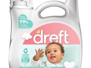 مرحلة Dreft 2: منظف سائل نشط لغسيل الأطفال ، 89 حمولة ، 128 أونصة سائلة ، يساعد على إزالة 99٪ من بقع طعام الأطفال