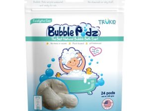 حمام الفقاعات TruKid Bubble Podz للأطفال والأطفال ، قنبلة استحمام منعشة لطيفة للبشرة الحساسة ، توازن درجة الحموضة 7 لحساسية العين ، مرطبات ومكونات طبيعية ، الأوكالبتوس