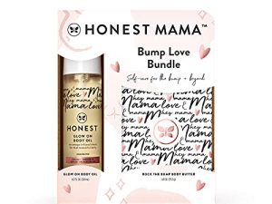 HONEST The Company Mama Body Butter + Body Oil Bump Love Bundle ، 8.2 أونصة.