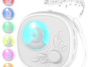 Yoobao White Noise Machine Baby ، آلة صوت أطفال محمولة مع 27 صوتًا مهدئًا ، مهدئًا لنوم الطفل مع إضاءة ليلية ، والتسجيل ، ومستشعر البكاء وقفل الأطفال ، USB قابلة لإعادة الشحن