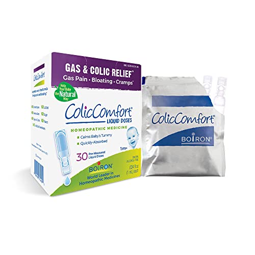 قطرات Boiron ColicComfort للاستخدام مرة واحدة للتخفيف من أعراض المغص الناتجة عن الغازات والانتفاخ والتقلصات - جرعات سائلة معقمة وغير مسببة للنعاس - 30 عددًا (عبوة من 1) قطرات Boiron ColicComfort للاستخدام مرة واحدة للتخفيف من أعراض المغص الناتجة عن الغازات والانتفاخ والتقلصات - جرعات سائلة معقمة وغير مسببة للنعاس - 30 عددًا (عبوة من 1)