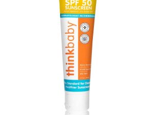 Thinkbaby - واقي شمسي عضوي بعامل وقاية من الشمس 50+ Braod Spectrum - 3 أونصات - عبوتان