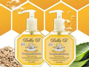 Bella Bee Gone Cradle Cap Baby Shampoo (عبوتان) ، علاج لغطاء المهد وفروة الرأس الجافة